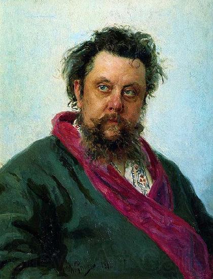 Ilya Repin Composer Modest Mussorgsky Spain oil painting art